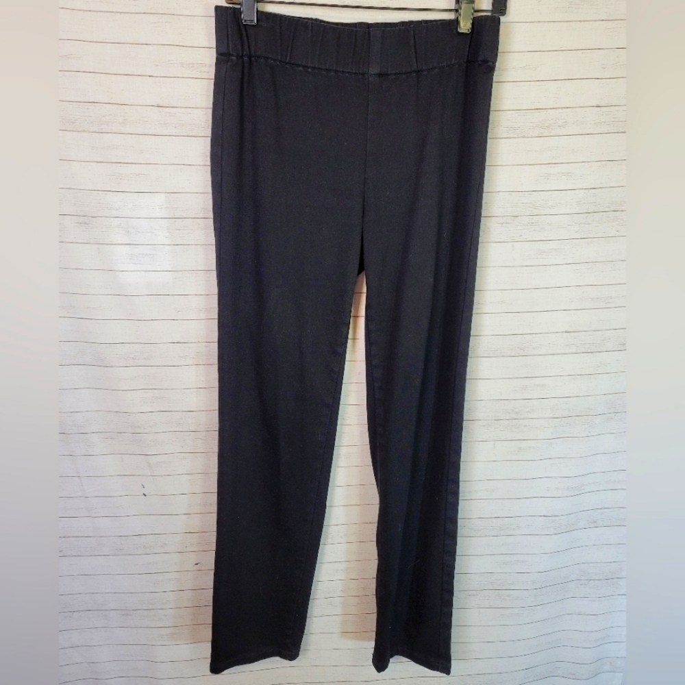 SOFT SURROUNDINGS BLACK PULL ON STRAIGHT LEG PANTS, SZ SMALL